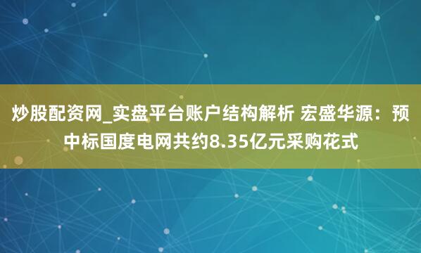 炒股配资网_实盘平台账户结构解析 宏盛华源：预中标国度电网共约8.35亿元采购花式
