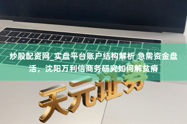 炒股配资网_实盘平台账户结构解析 急需资金盘活，沈阳万利信商务研究如何解贫瘠
