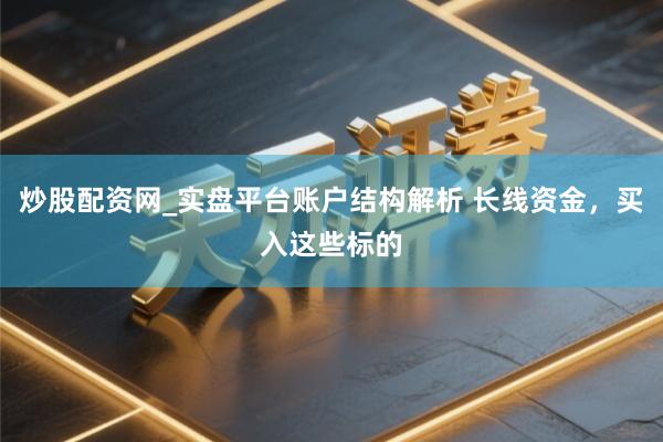 炒股配资网_实盘平台账户结构解析 长线资金，买入这些标的