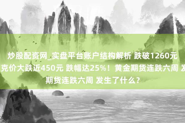炒股配资网_实盘平台账户结构解析 跌破1260元！年内首饰克价大跌近450元 跌幅达25%！黄金期货连跌六周 发生了什么？